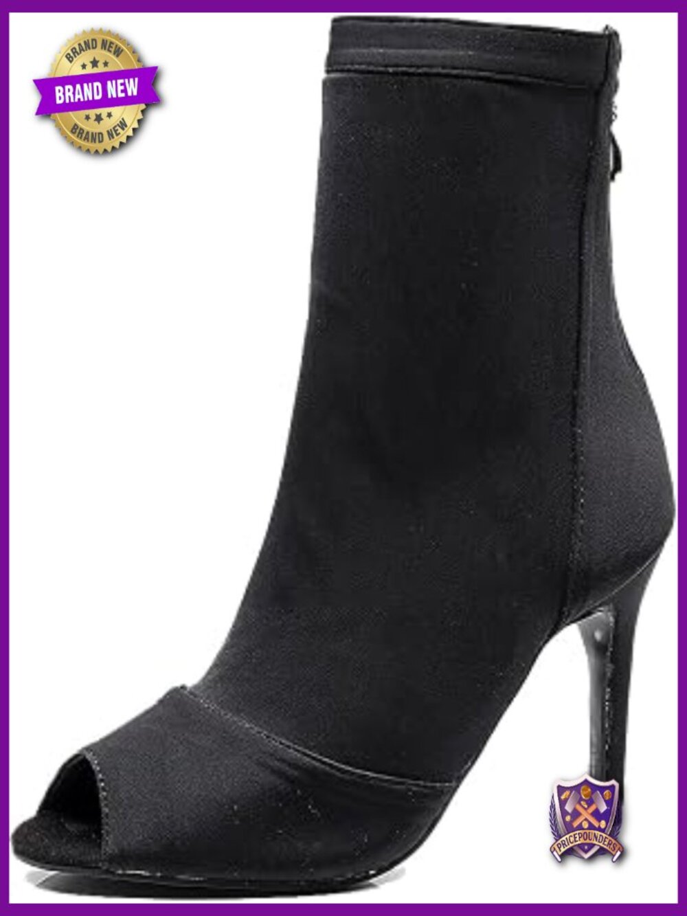 Women's Peep Toe Ankle Dance Boots Latin Salsa Performance Party Shoes